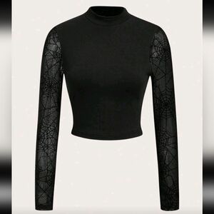 SHEIN Spiderweb Print Top